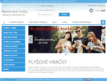 Tablet Screenshot of plysove-hracky-eshop.cz